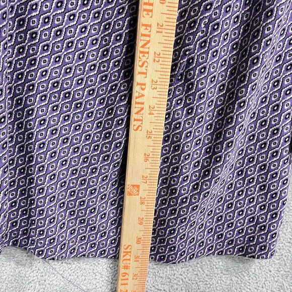 Zara‎ Cutout Back Dress XS Lilac Cinched Side Geometric Long Sleeve - Picture 8 of 9